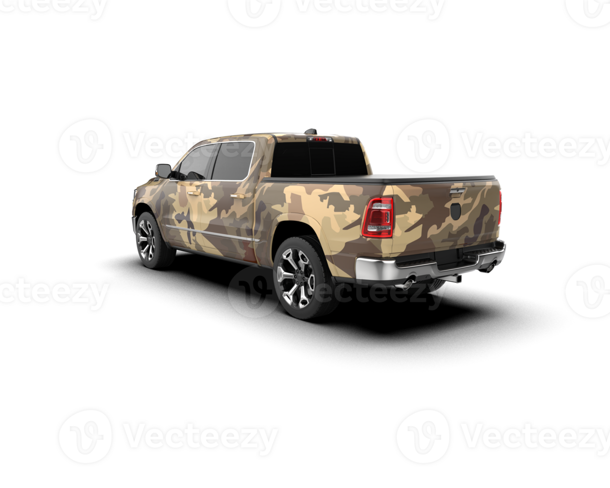 Pickup truck isolated on background. 3d rendering - illustration png