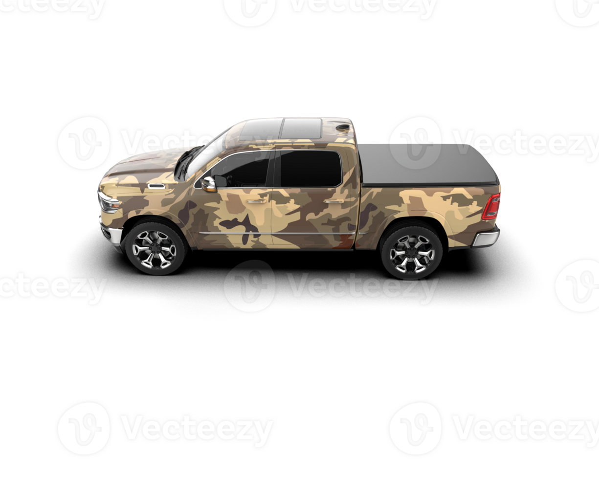 Pickup truck isolated on background. 3d rendering - illustration png