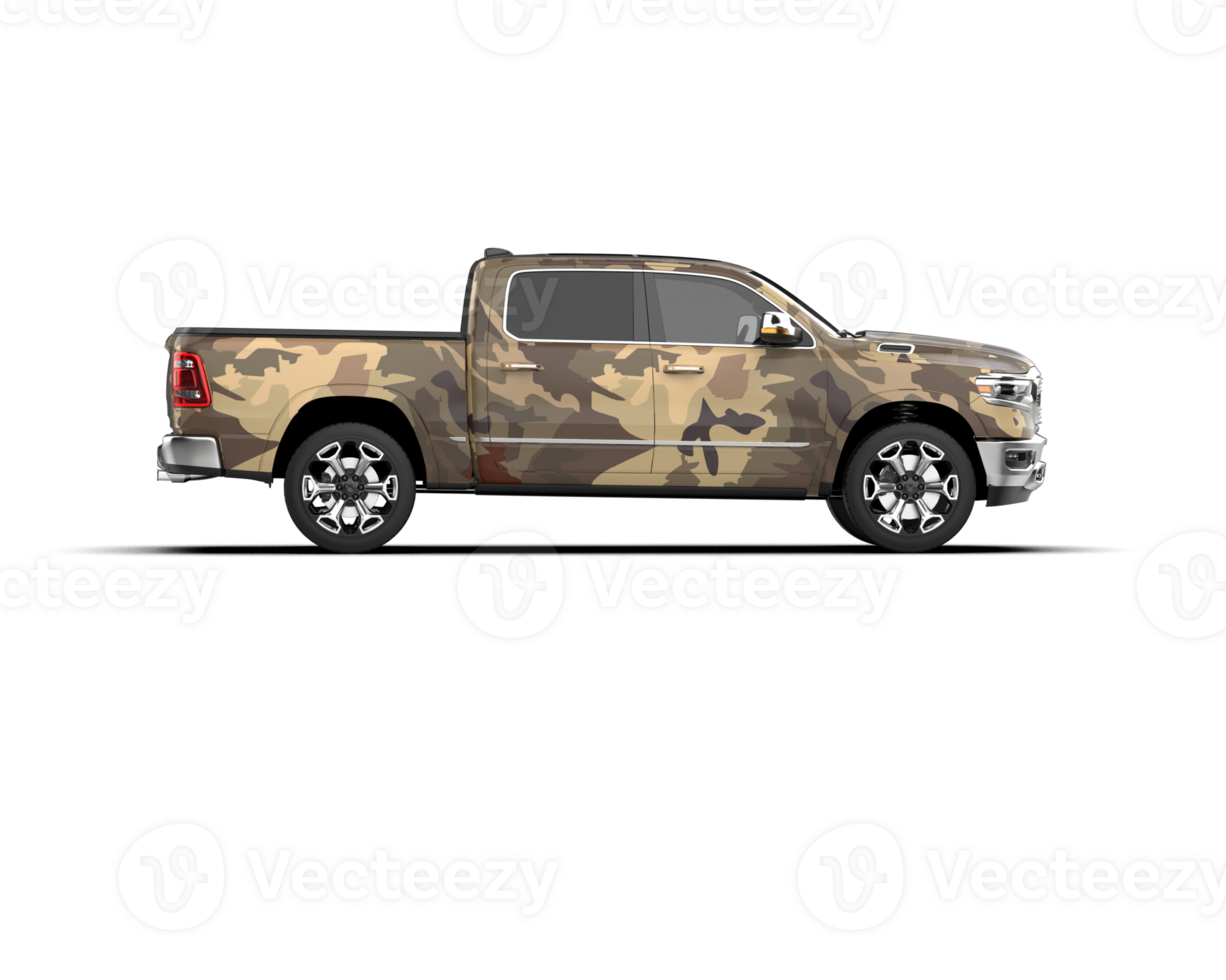 Pickup truck isolated on background. 3d rendering - illustration png