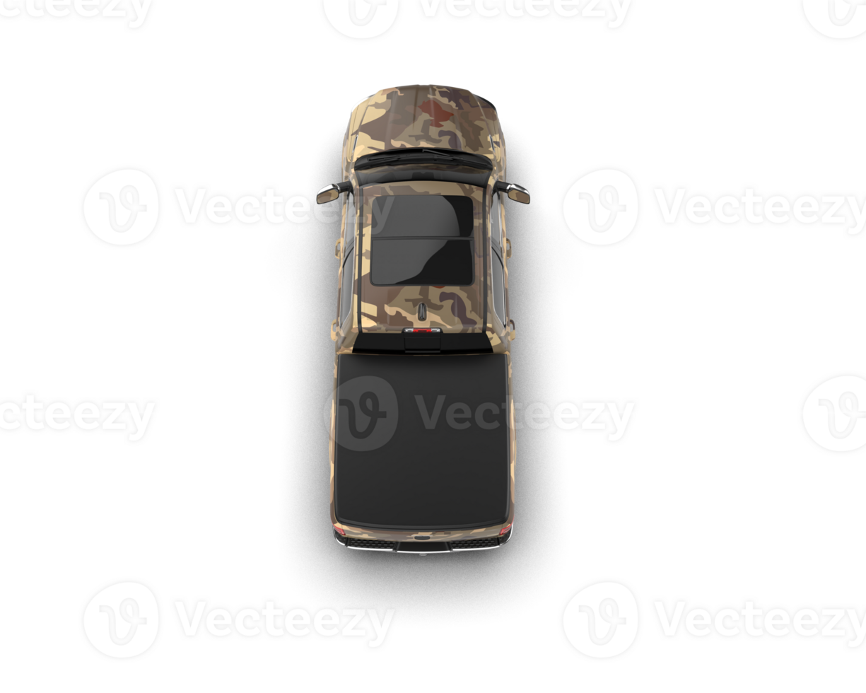 Pickup truck isolated on background. 3d rendering - illustration png