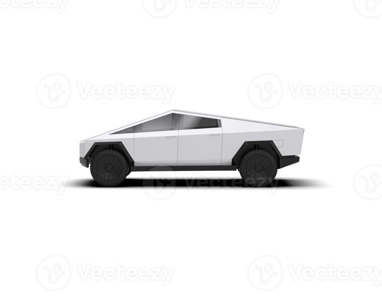 Pickup truck isolated on background. 3d rendering - illustration png