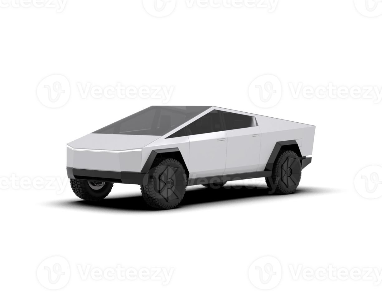 Pickup truck isolated on background. 3d rendering - illustration png