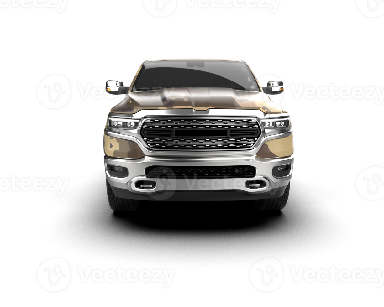 Pickup truck isolated on background. 3d rendering - illustration png