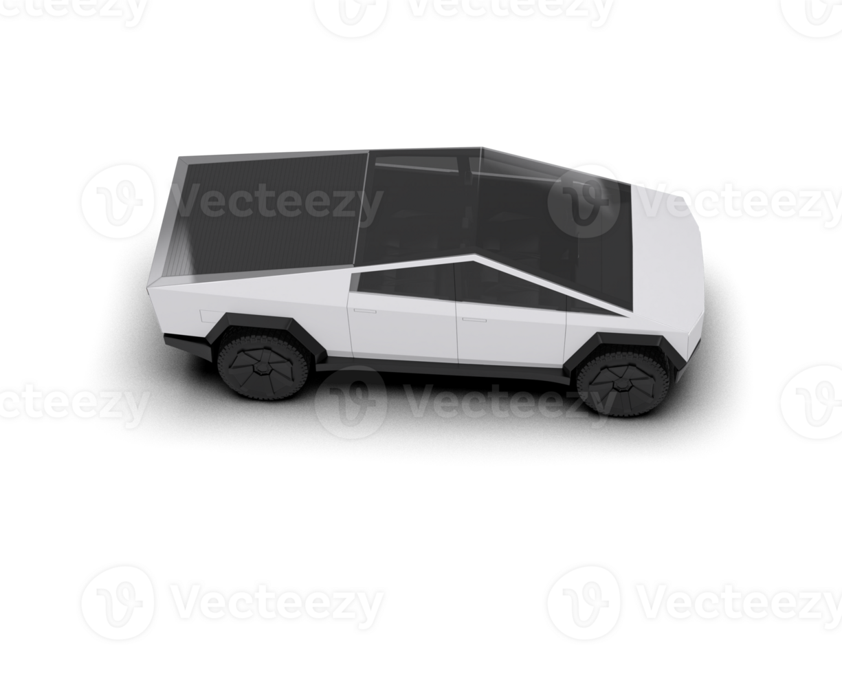 Pickup truck isolated on background. 3d rendering - illustration png