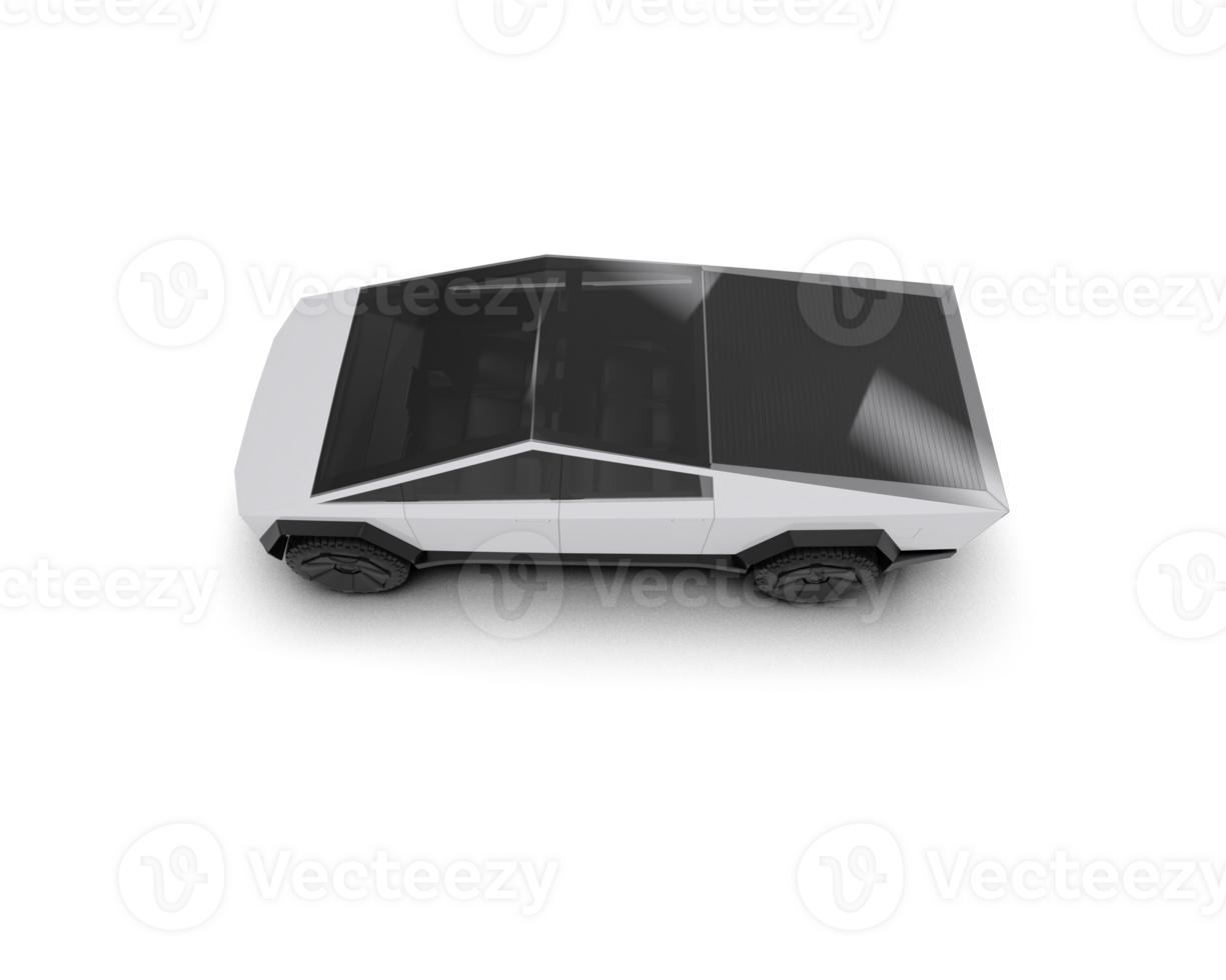 Pickup truck isolated on background. 3d rendering - illustration png