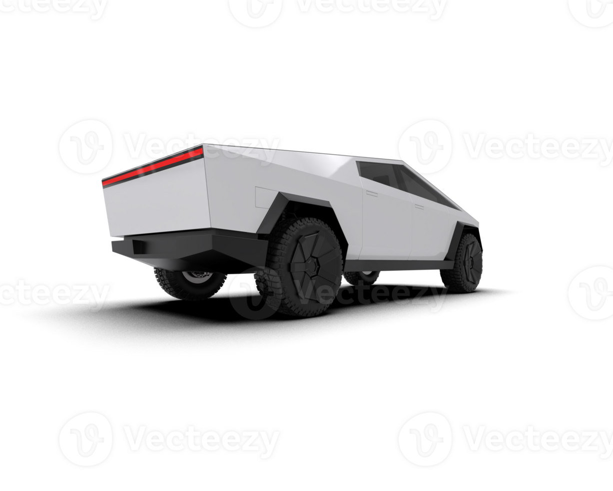 Pickup truck isolated on background. 3d rendering - illustration png