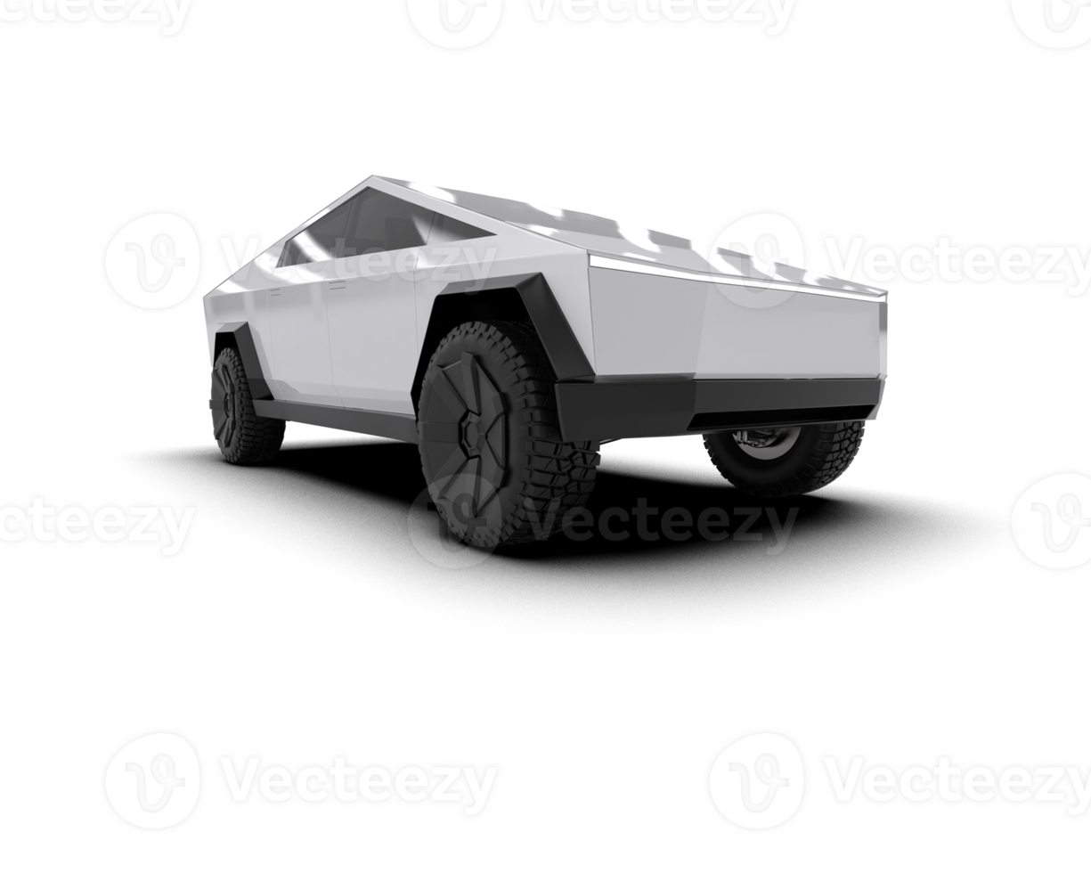 Pickup truck isolated on background. 3d rendering - illustration png