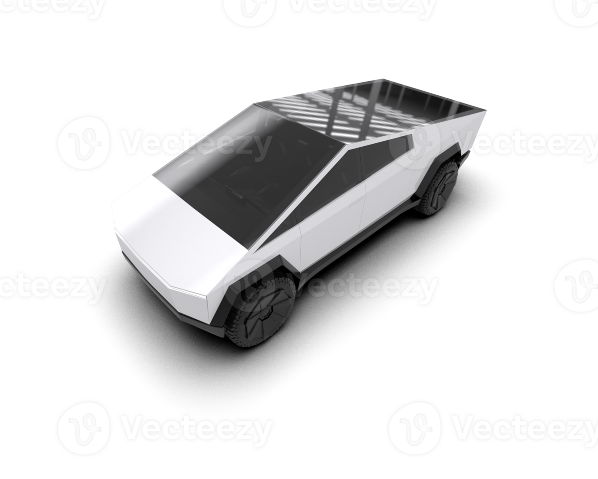 Pickup truck isolated on background. 3d rendering - illustration png