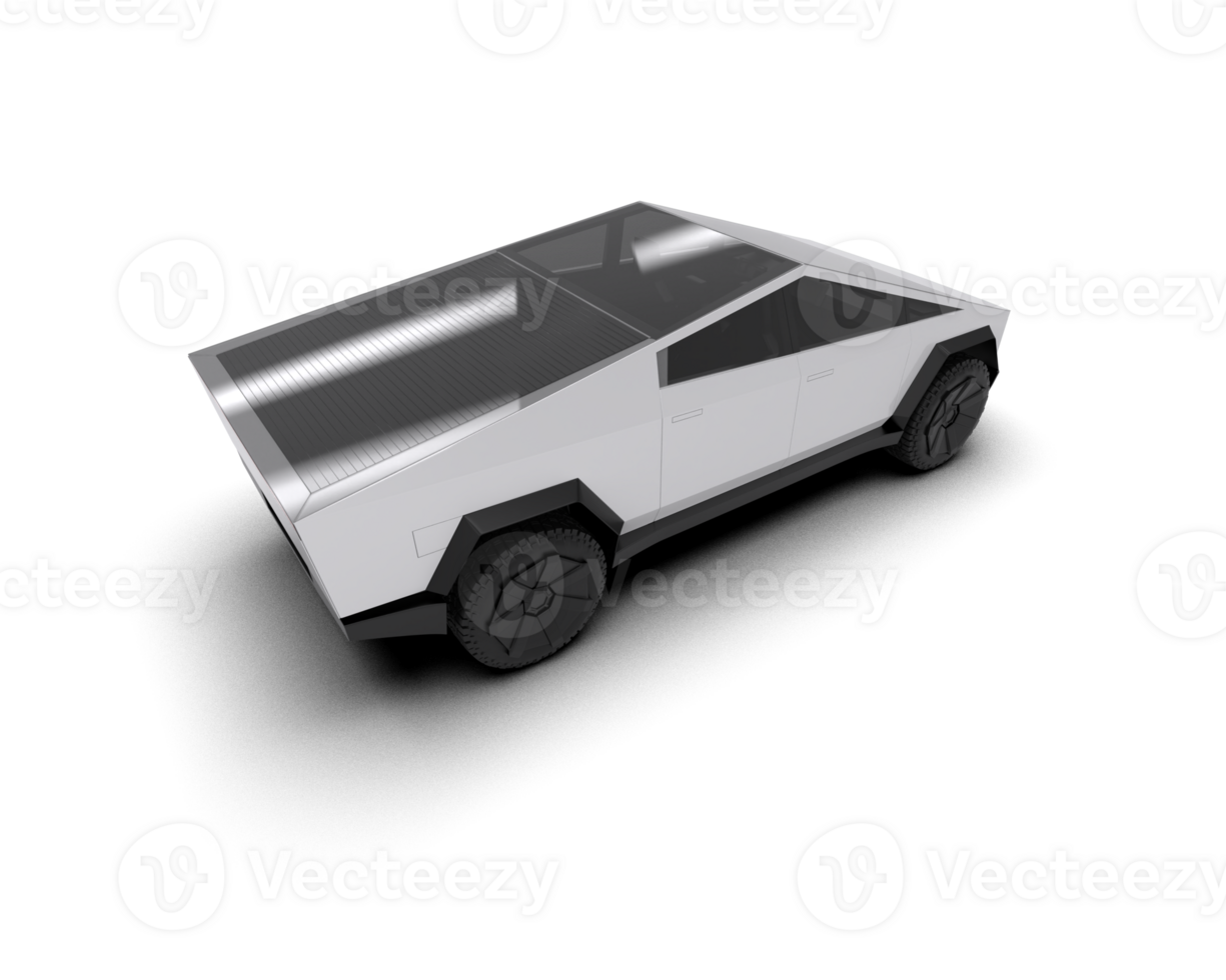 Pickup truck isolated on background. 3d rendering - illustration png