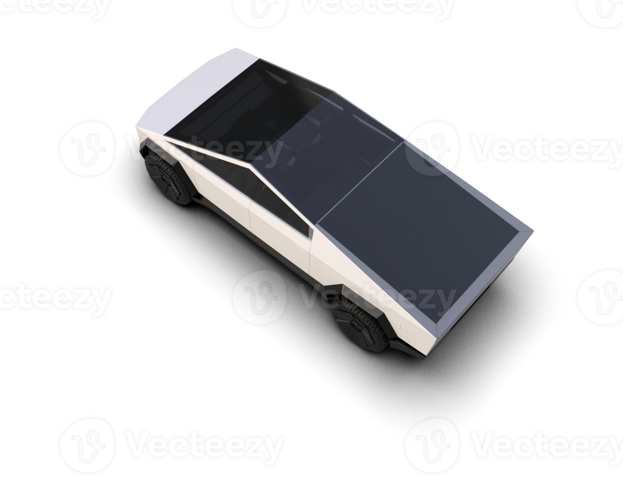 Pickup truck isolated on background. 3d rendering - illustration png