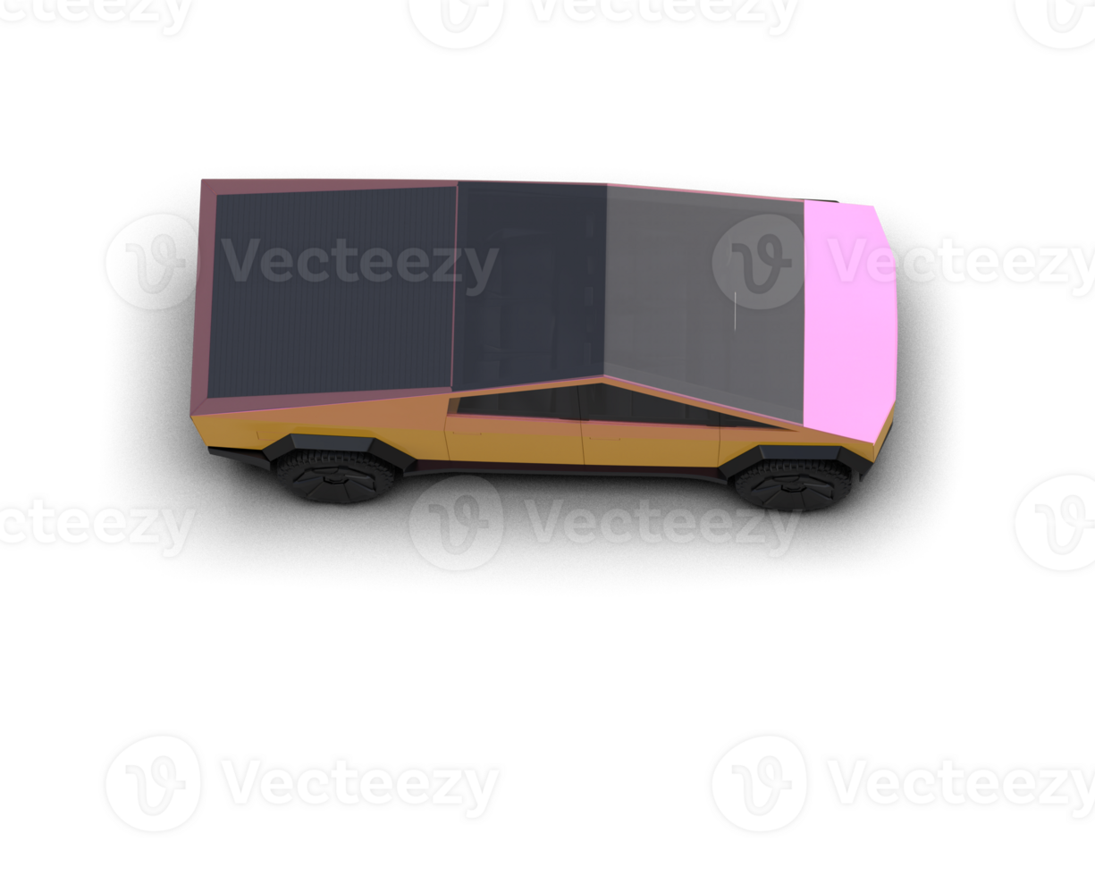 Pickup truck isolated on background. 3d rendering - illustration png