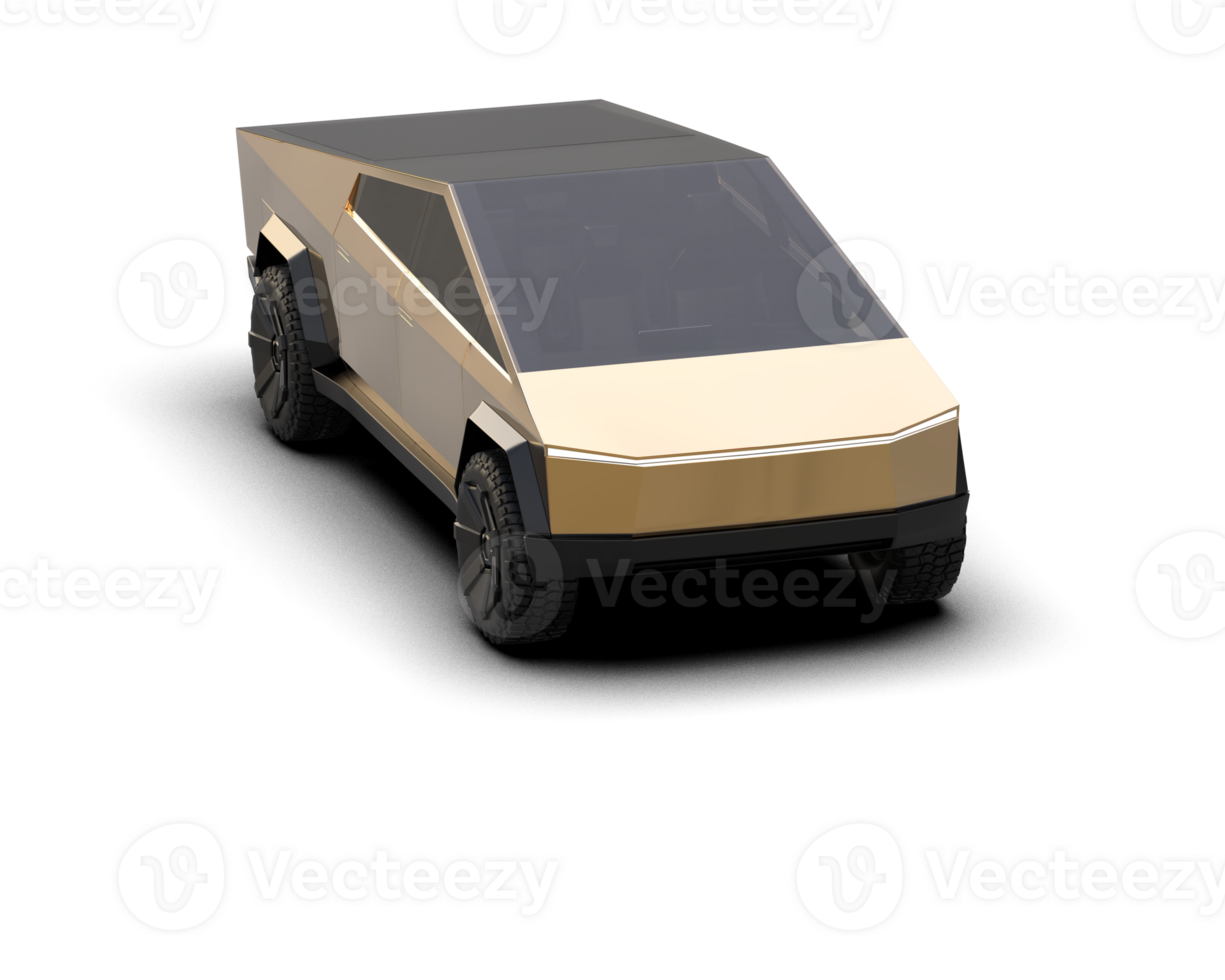 Pickup truck isolated on background. 3d rendering - illustration png