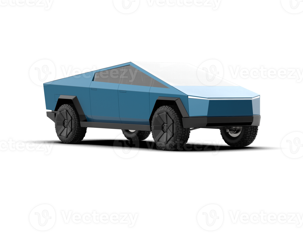 Pickup truck isolated on background. 3d rendering - illustration png