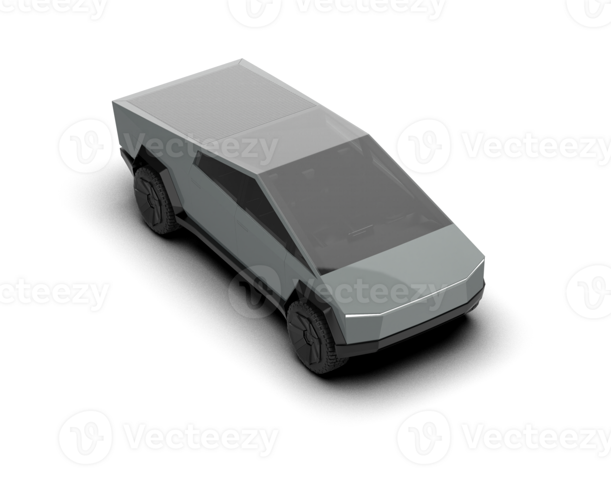 Pickup truck isolated on background. 3d rendering - illustration png