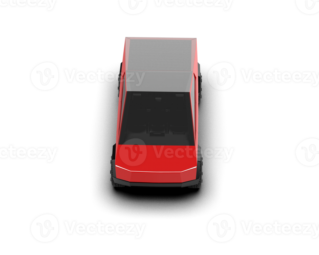 Pickup truck isolated on background. 3d rendering - illustration png