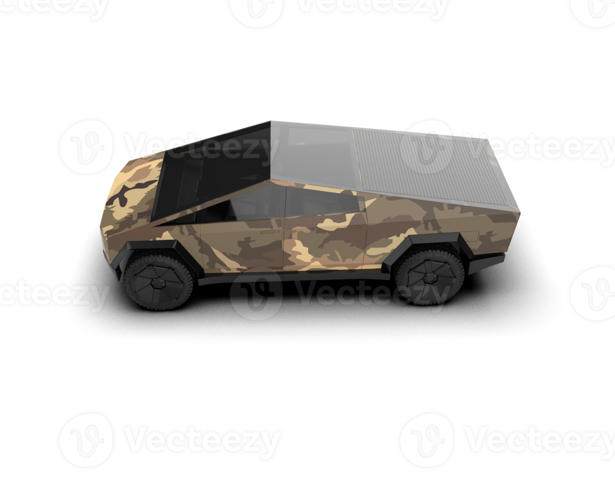 Pickup truck isolated on background. 3d rendering - illustration png