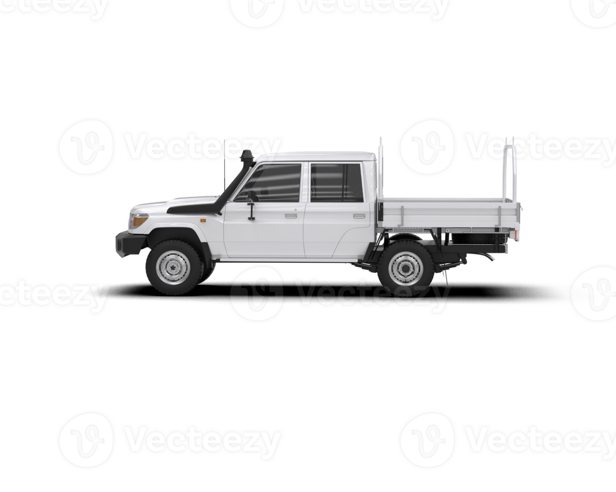 Pickup truck isolated on background. 3d rendering - illustration png