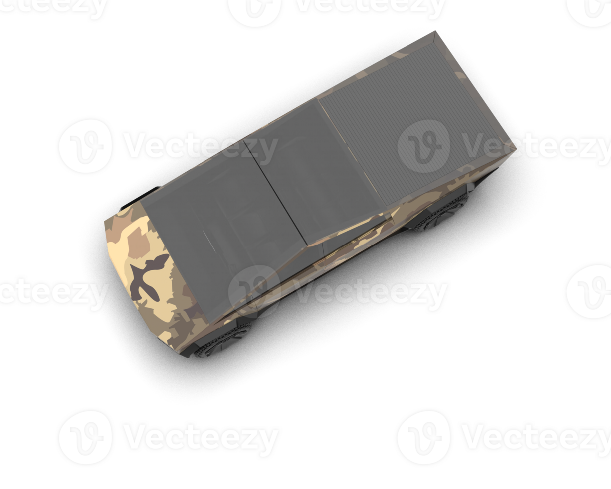Pickup truck isolated on background. 3d rendering - illustration png
