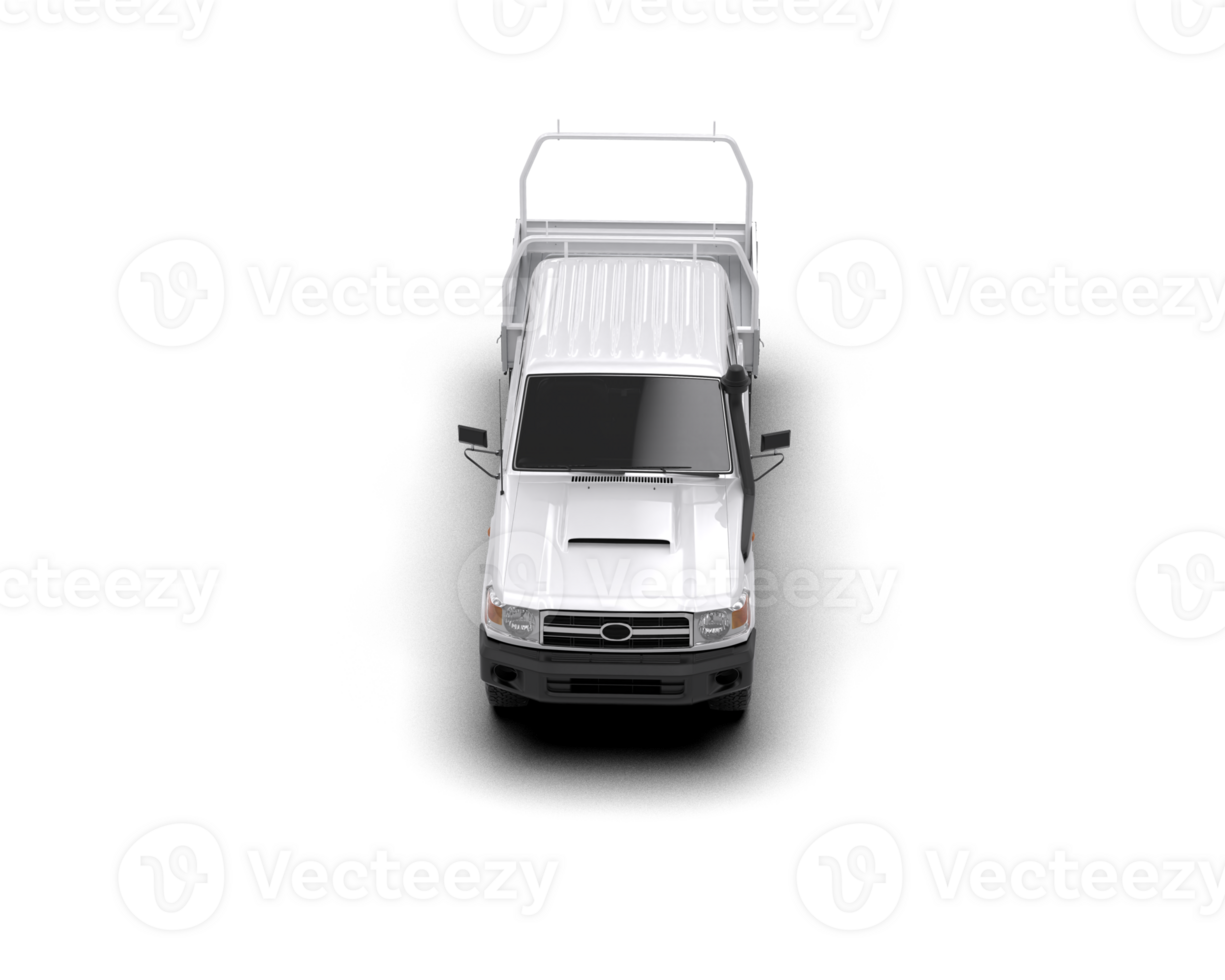 Pickup truck isolated on background. 3d rendering - illustration png