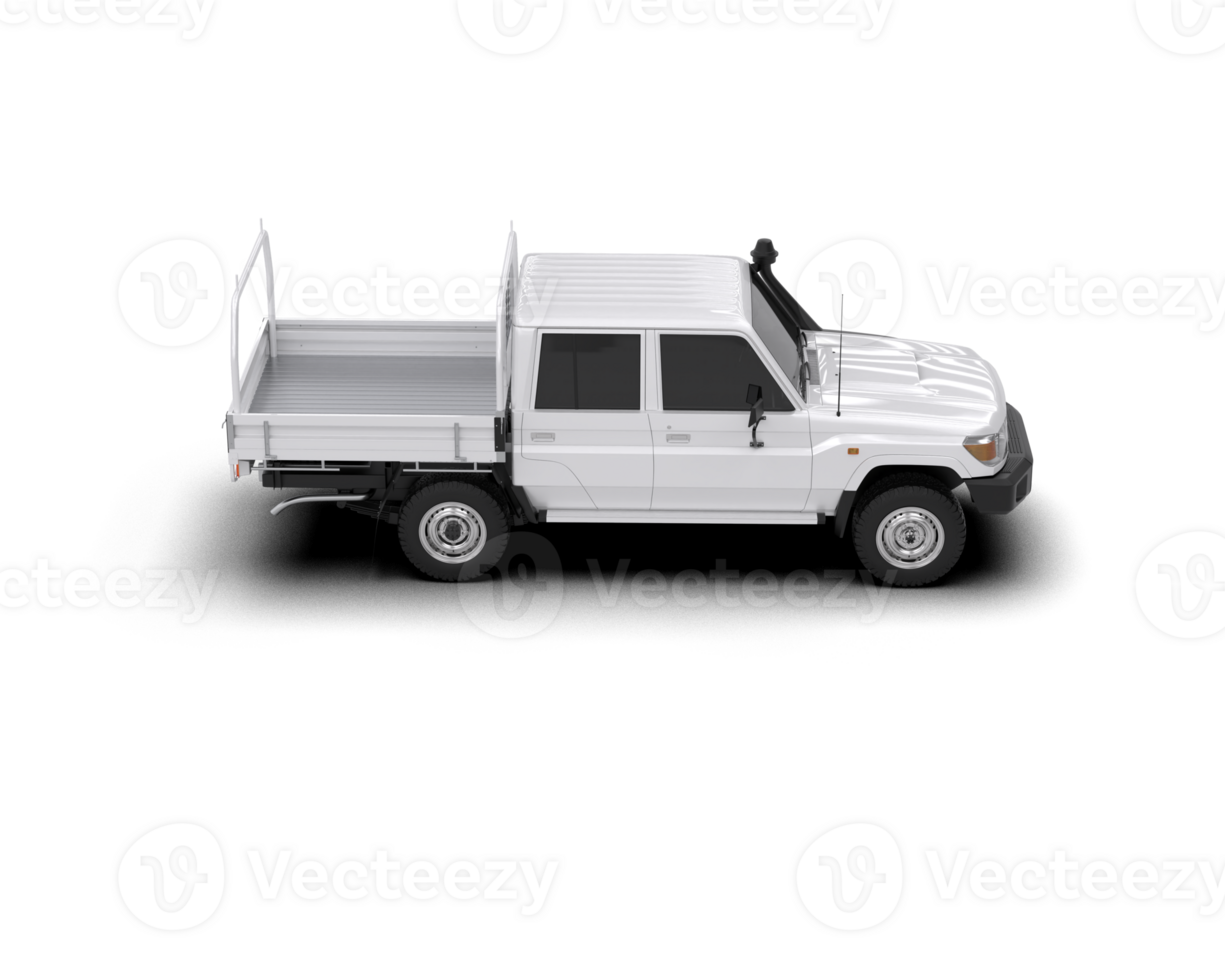Pickup truck isolated on background. 3d rendering - illustration png