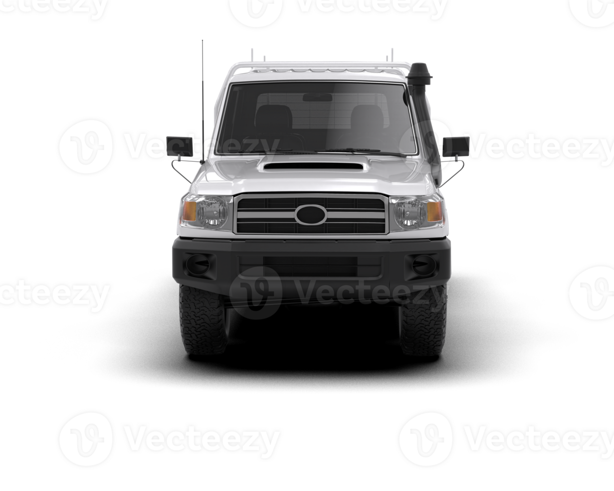 Pickup truck isolated on background. 3d rendering - illustration png