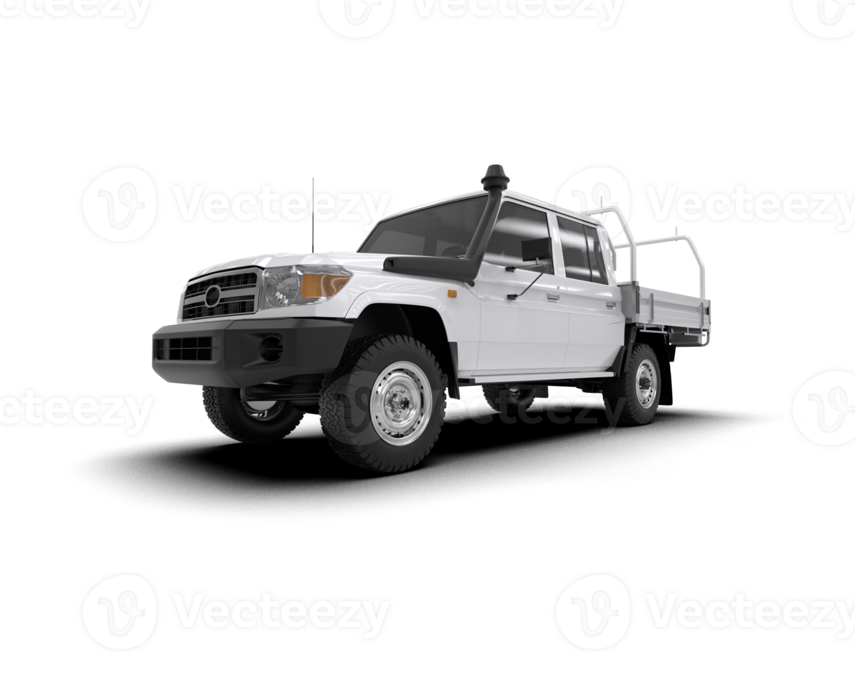 Pickup truck isolated on background. 3d rendering - illustration png