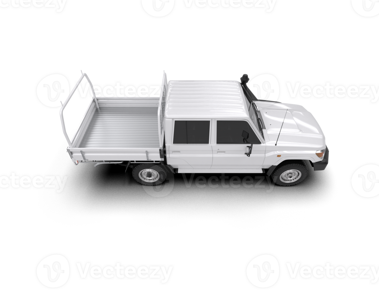 Pickup truck isolated on background. 3d rendering - illustration png