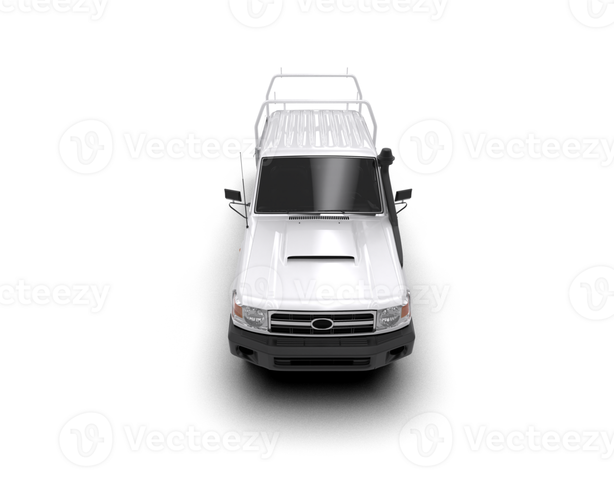 Pickup truck isolated on background. 3d rendering - illustration png