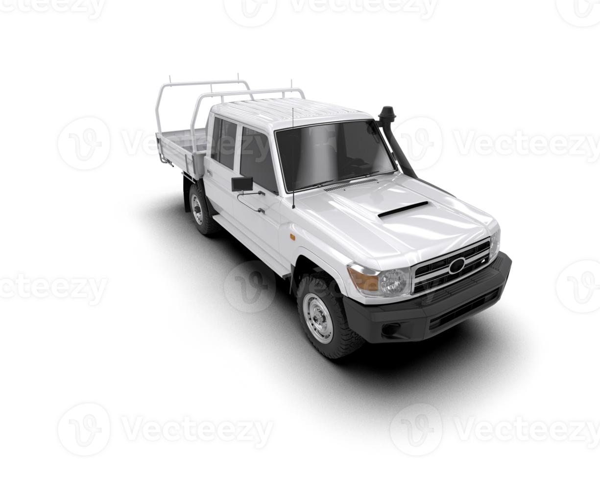 Pickup truck isolated on background. 3d rendering - illustration png