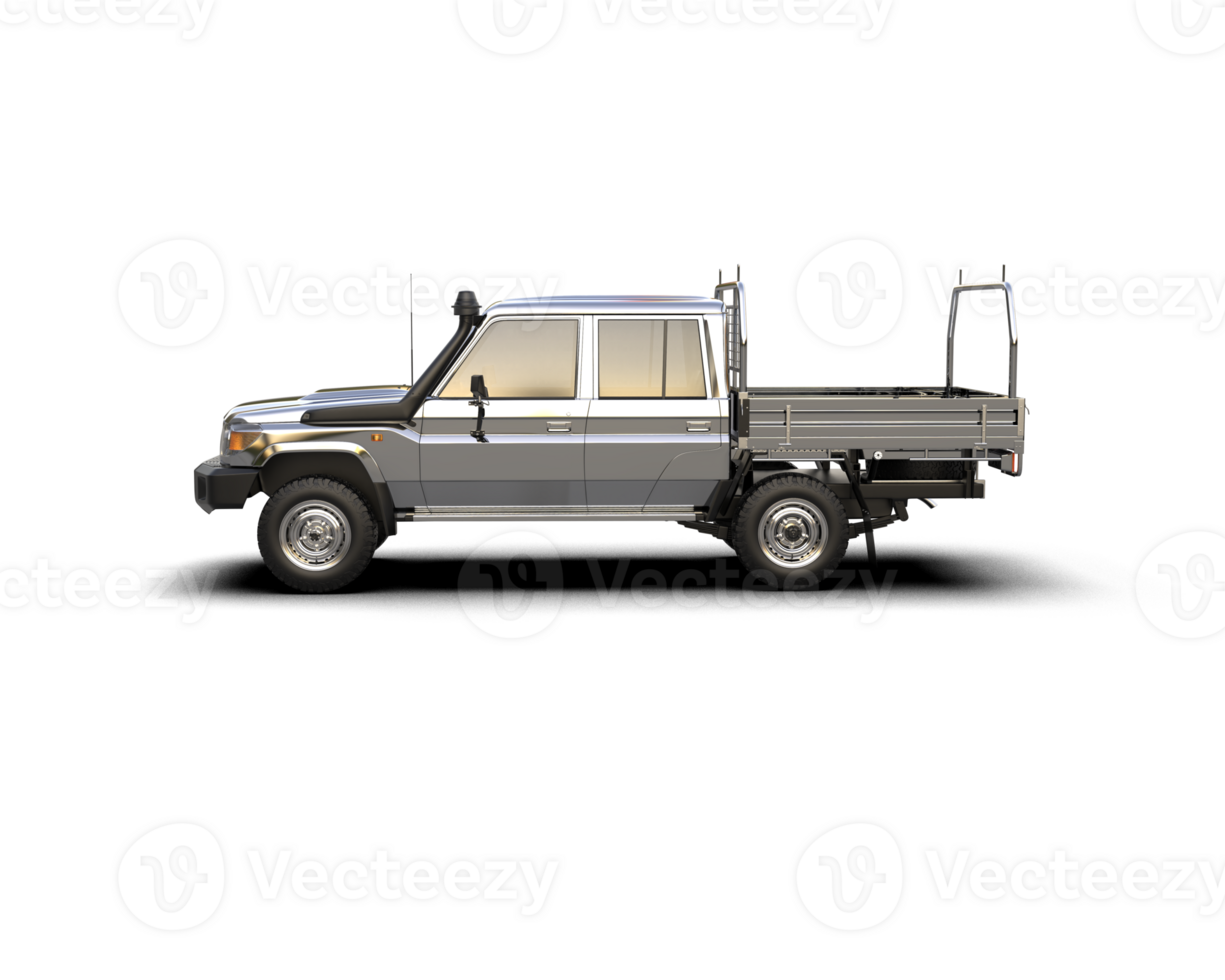 Pickup truck isolated on background. 3d rendering - illustration png