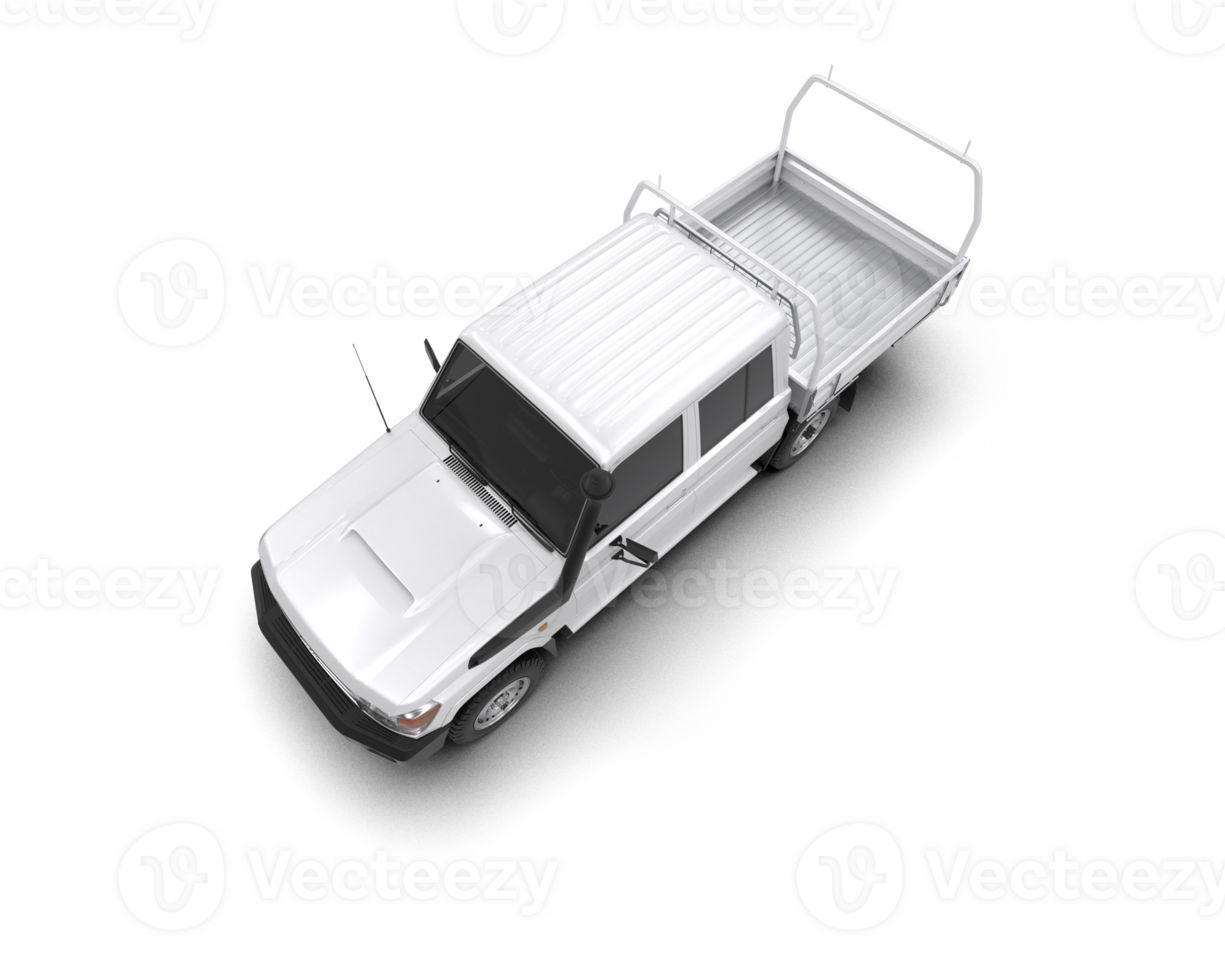 Pickup truck isolated on background. 3d rendering - illustration png