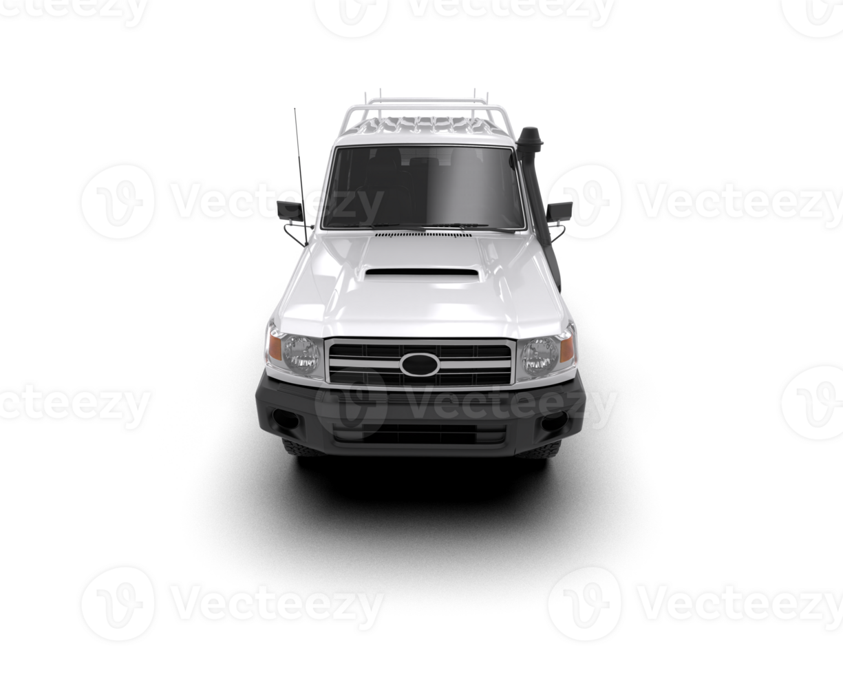 Pickup truck isolated on background. 3d rendering - illustration png
