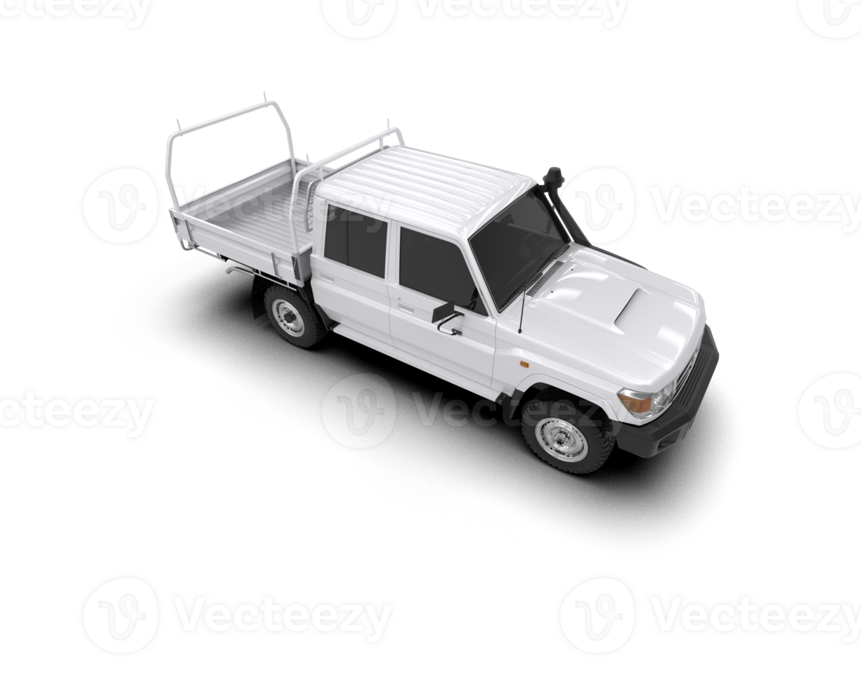 Pickup truck isolated on background. 3d rendering - illustration png