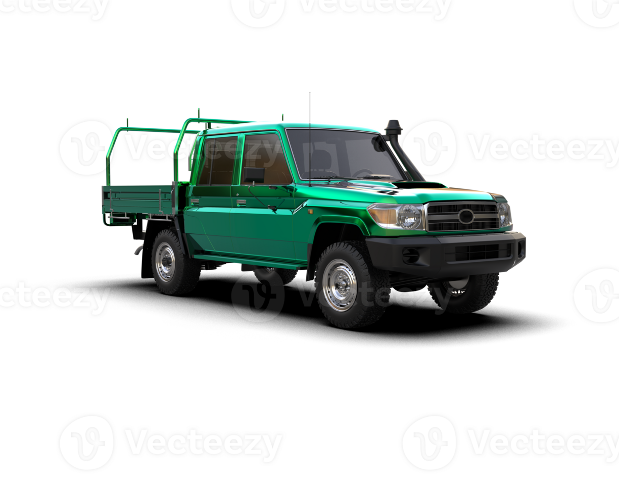 Pickup truck isolated on background. 3d rendering - illustration png