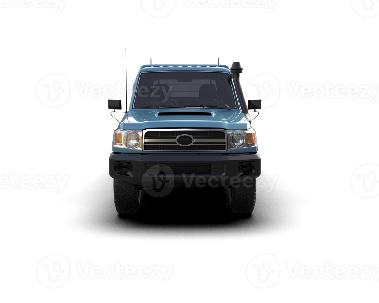 Pickup truck isolated on background. 3d rendering - illustration png