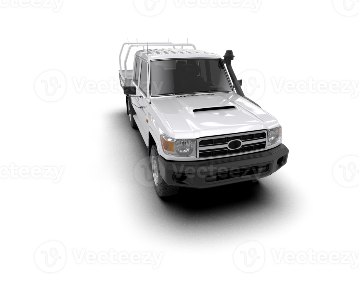 Pickup truck isolated on background. 3d rendering - illustration png