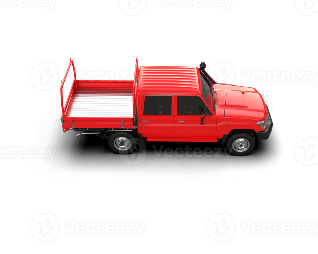 Pickup truck isolated on background. 3d rendering - illustration png