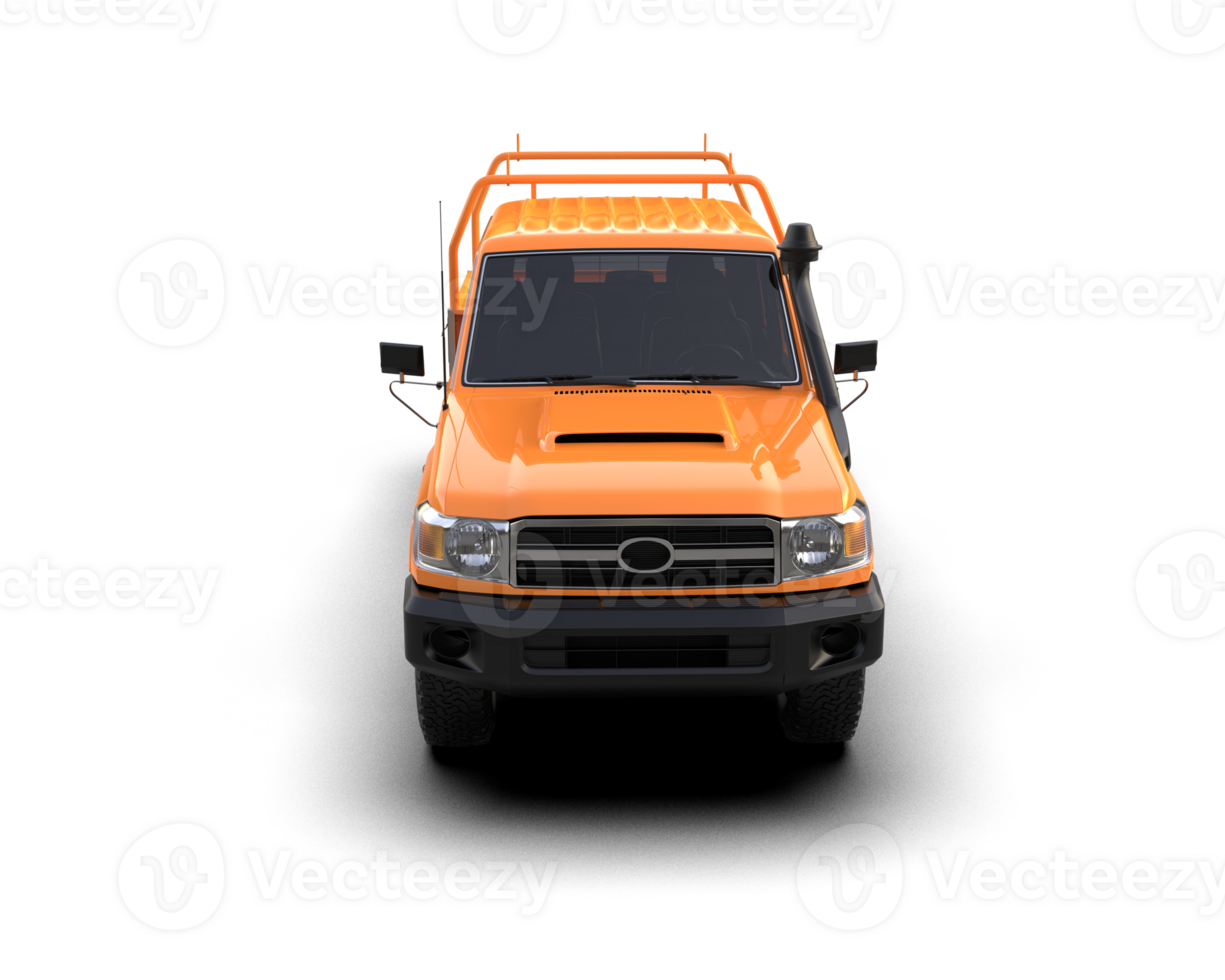 Pickup truck isolated on background. 3d rendering - illustration png
