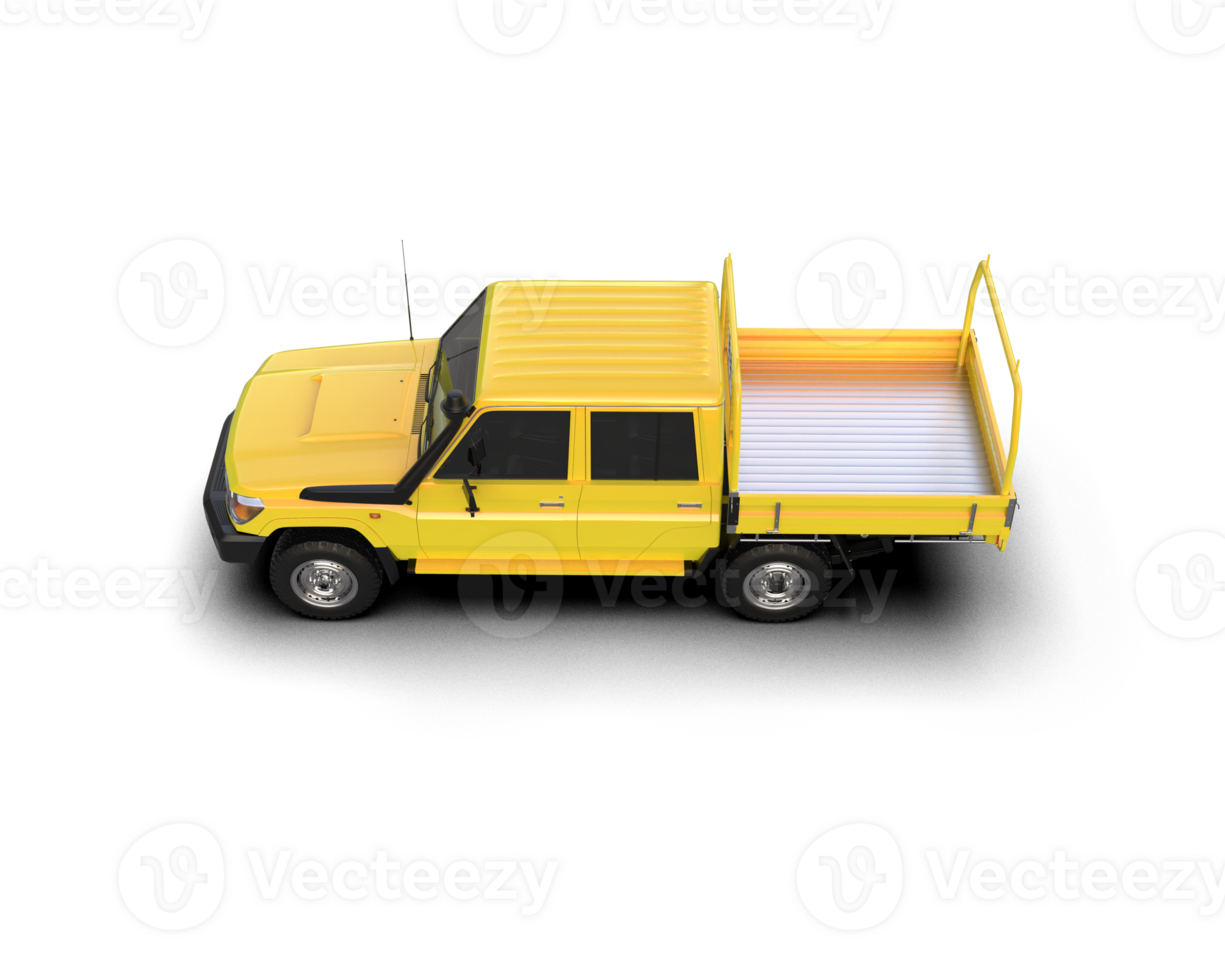 Pickup truck isolated on background. 3d rendering - illustration png