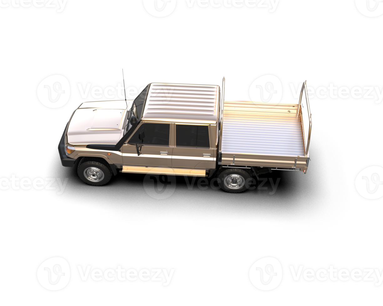 Pickup truck isolated on background. 3d rendering - illustration png