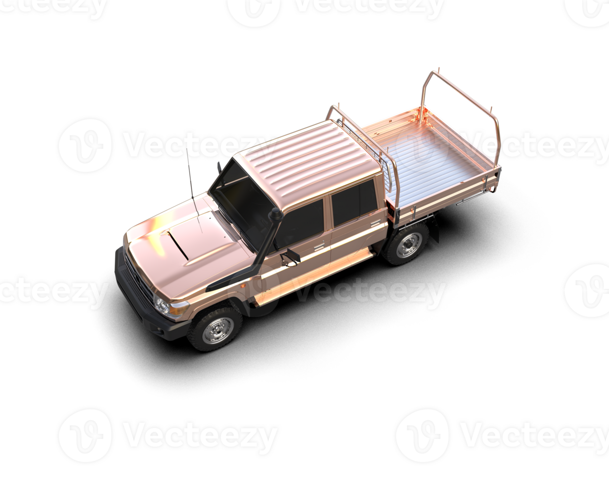 Pickup truck isolated on background. 3d rendering - illustration png