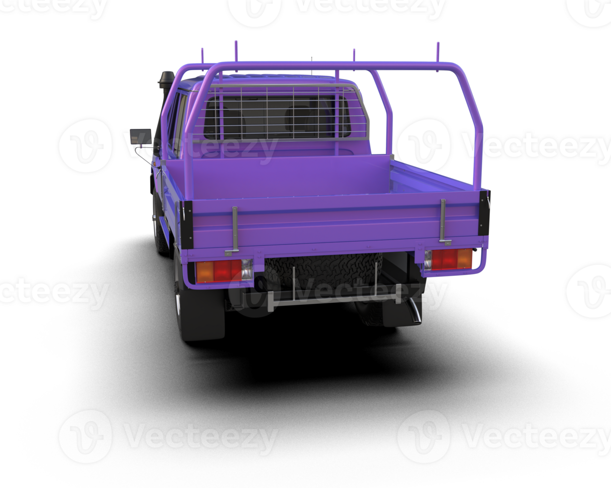 Pickup truck isolated on background. 3d rendering - illustration png