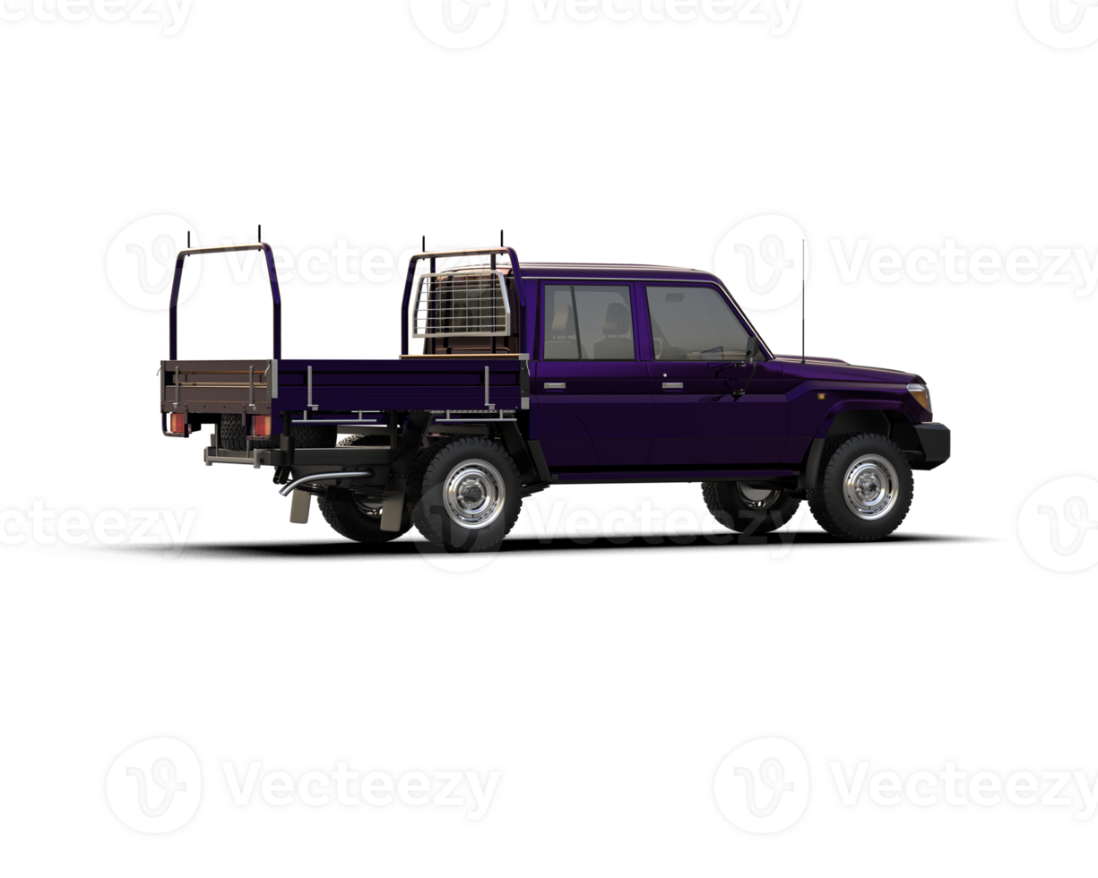 Pickup truck isolated on background. 3d rendering - illustration png