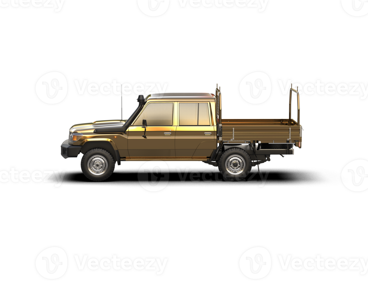 Pickup truck isolated on background. 3d rendering - illustration png