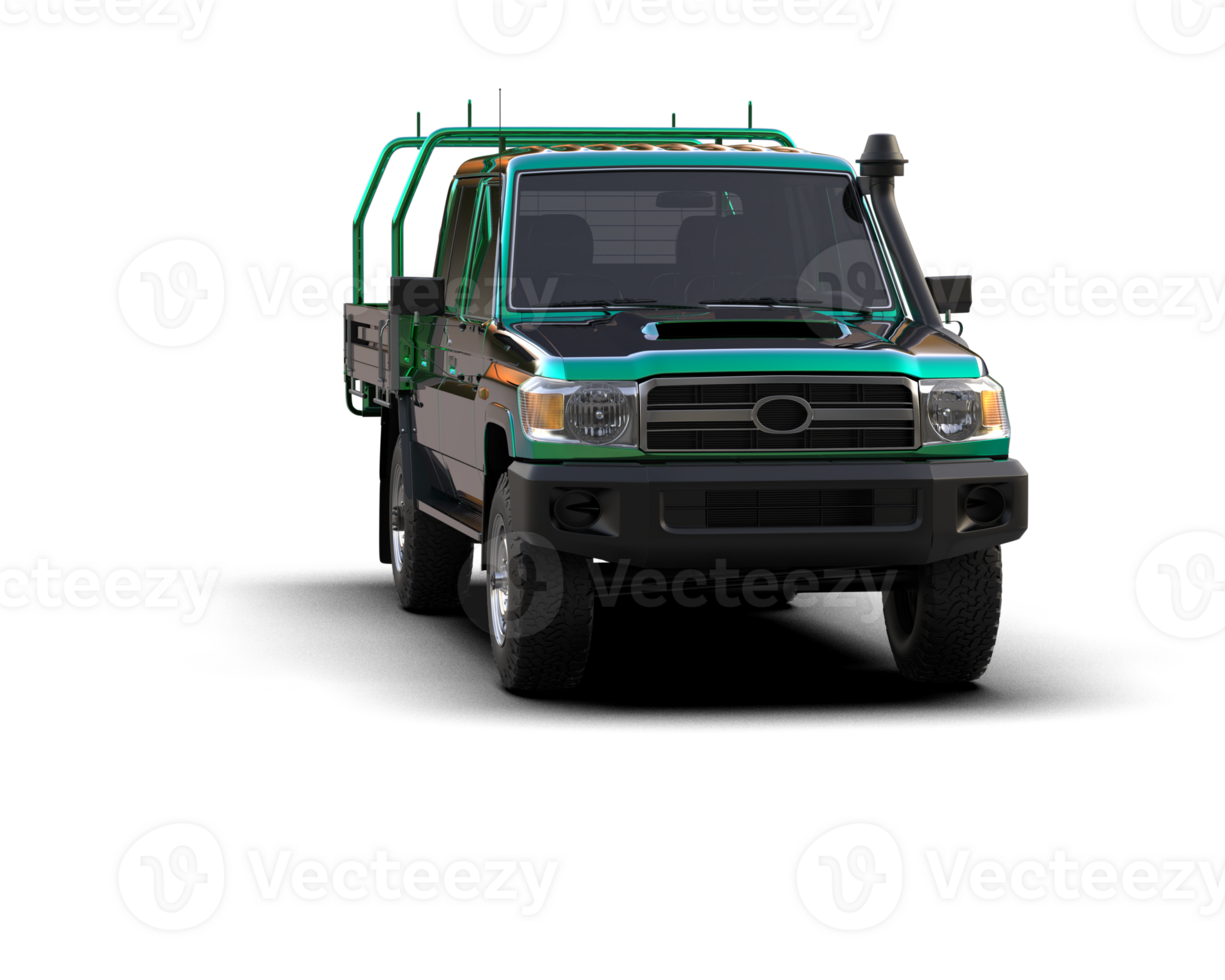 Pickup truck isolated on background. 3d rendering - illustration png