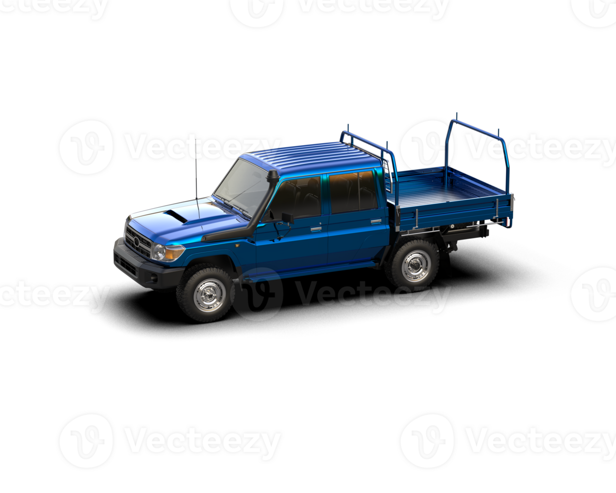 Pickup truck isolated on background. 3d rendering - illustration png