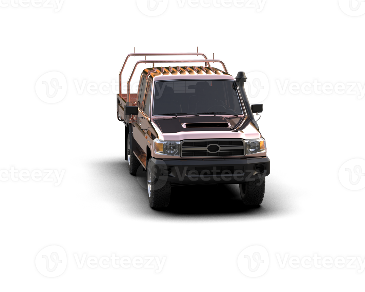 Pickup truck isolated on background. 3d rendering - illustration png