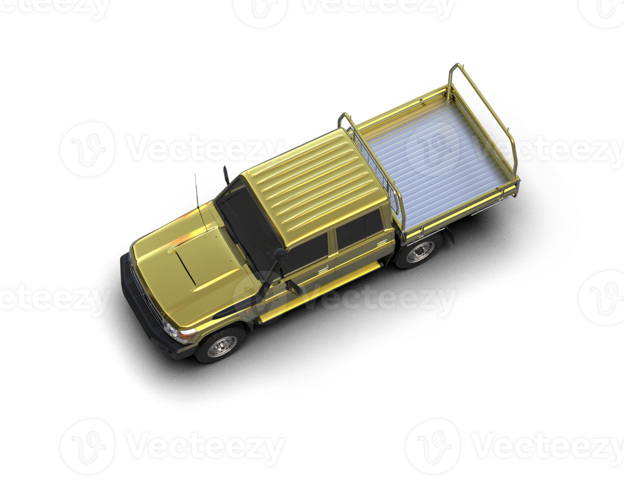 Pickup truck isolated on background. 3d rendering - illustration png