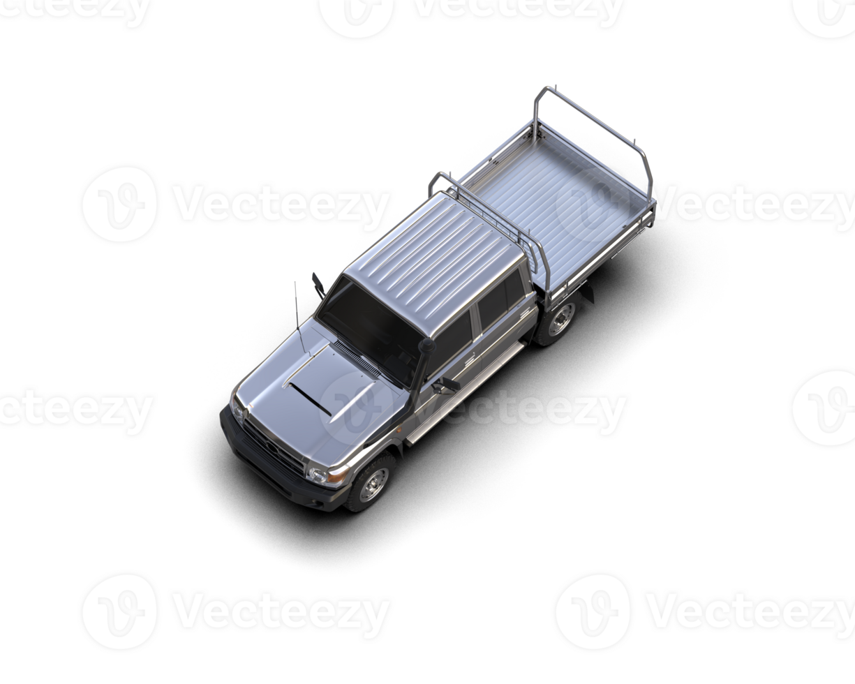 Pickup truck isolated on background. 3d rendering - illustration png
