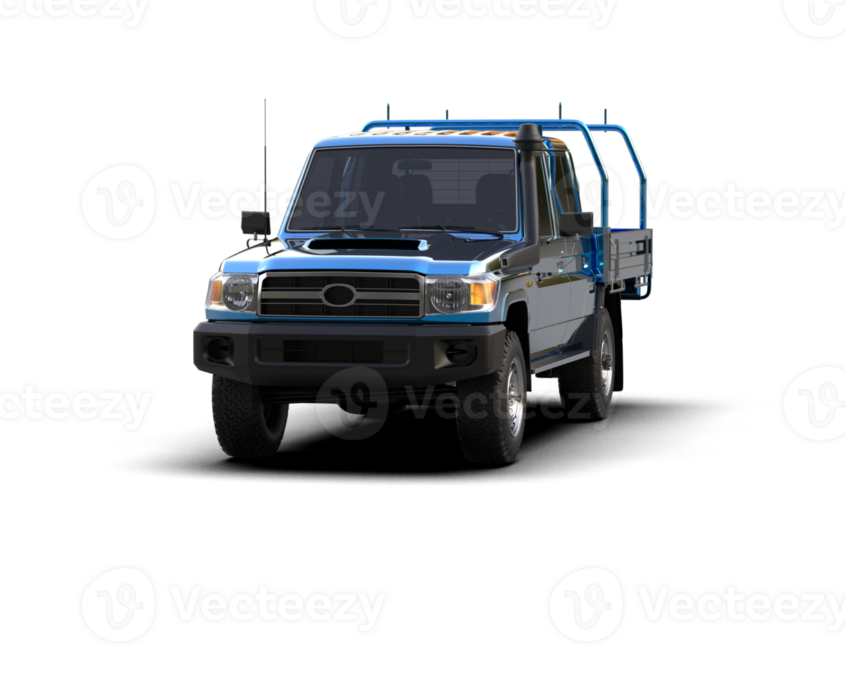 Pickup truck isolated on background. 3d rendering - illustration png